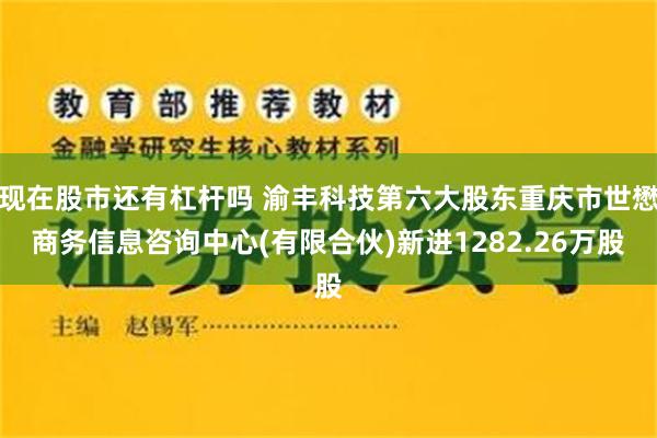 现在股市还有杠杆吗 渝丰科技第六大股东重庆市世懋商务信息咨询中心(有限合伙)新进1282.26万股