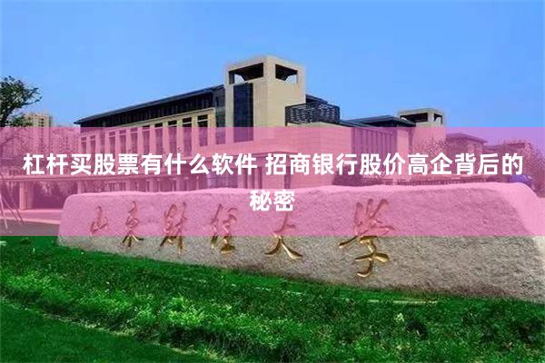 杠杆买股票有什么软件 招商银行股价高企背后的秘密