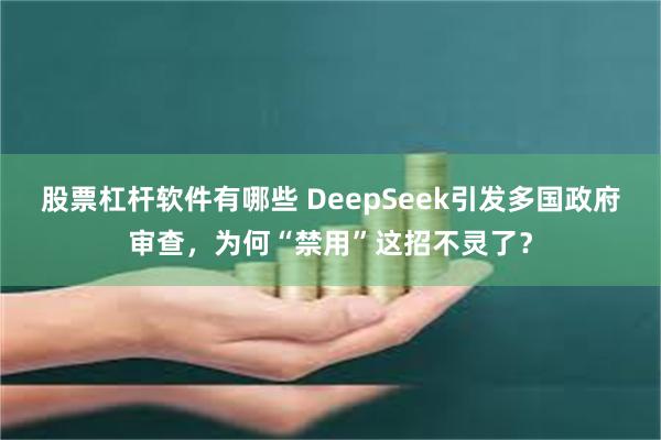 股票杠杆软件有哪些 DeepSeek引发多国政府审查，为何“禁用”这招不灵了？