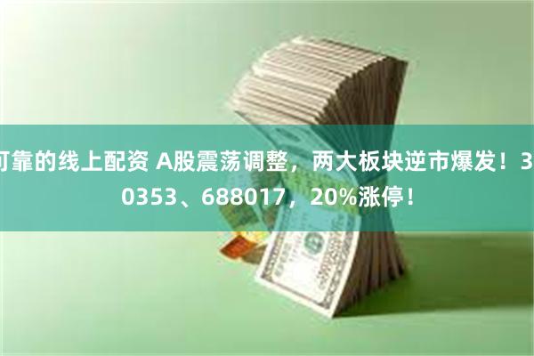 可靠的线上配资 A股震荡调整，两大板块逆市爆发！300353、688017，20%涨停！
