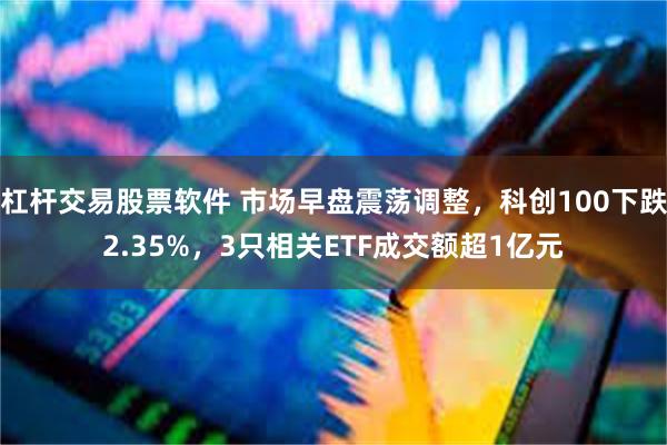 杠杆交易股票软件 市场早盘震荡调整，科创100下跌2.35%，3只相关ETF成交额超1亿元