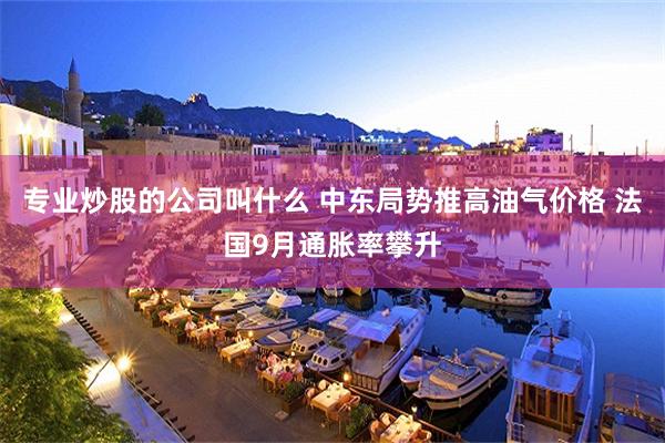专业炒股的公司叫什么 中东局势推高油气价格 法国9月通胀率攀升