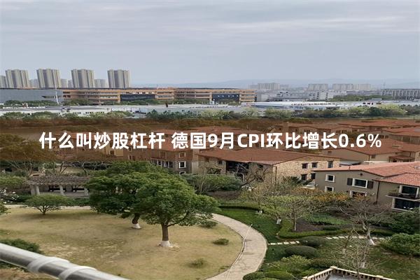 什么叫炒股杠杆 德国9月CPI环比增长0.6%